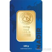 Nadir Gold 100 gr 24 Ayar Gram Külçe Altın
