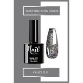 Nail Master M852 7.3 ml Kalıcı Oje Simli Koyu Gümüş