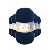 Nako 10094 5 Adet Lacivert Elite Baby El Örgü İpi Tüylenmeyen Bebek Yünü