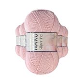 Nako 10275 5 Adet 100 gr Pembemsi Pudra Süper İnci El Örgü İpi