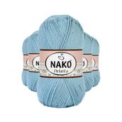 Nako 10482 Pırlanta Amigurumi 5 Adet Azur El Örgü İpi Yünü