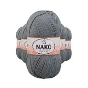 Nako 11537 5 Adet 100 gr Pastel Yeşil Süper İnci El Örgü İpi