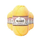 Nako 215 5 Adet Saman Sarı Pırlanta Amigurumi El Örgü İpi Yünü