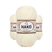 Nako 6730 Koyu Krem 3 Adet Pırlanta Amigurumi El Örgü İpi Yünü