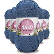 Nako 97563 Denim 5 Adet Cotton Lüks Yelek Tunik Kazak Bluz Hırka İpi Yünü