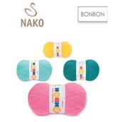 Nako 98595 Tatlı Sarı Bonbon Kristal 100 gr El Örgü İpi