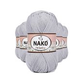 Nako Pırlanta 130 5 Adet Açık Gri Amigurumi El Örgü İpi Yünü