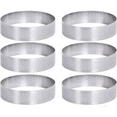 Narkalıp Yuvarlak Delikli Tart Kalıbı Çap 8 Cm 6 Lı NRT-208