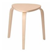 Natürel Renk Tabure 42x48x45 Cm IKEA Huş Ağacı Tabure-Sandalye Tekli