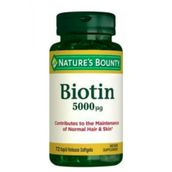 Nature's Bounty Biotin 5000 mcg 72 Kapsül