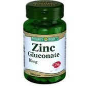 Nature's Bounty Zinc Gluconate 10 mg 100 Tablet
