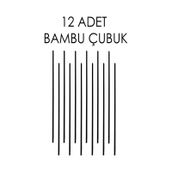 Naturix 20 cm 12'li Siyah Doğal Oda Kokusu Bambu Çubuğu