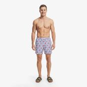 Nautica Erkek Mavi Regular Fit Desenli Deniz Şortu-T65542T.4PA S
