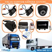 Navistar Tır ve Kamyonlar İçin Uzaktan İzlemeli 4 Kameralı 1 TB Hard Disk Kamera Seti