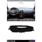 Naz Oto Dacıa Logan / Sandero (2010-2014) 3d Torpido Koruma Kılıfı - Ön Göğüs Kaplama - Siyah Şerit