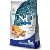 N&D Ocean 2,5 kg Mini Adult Köpek Az Tahıllı Morina Balığı Buğday Yulaf ve Portakallı Köpek Maması