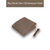 Ne Verelim Size Mazda 323 Özel Süper Deri Direksiyon Kılıfı, Dikmeli Bej Renk Spor Dikiş