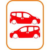 Ne Verelim Size Oto Cam Özel Sticker 2' Li Kırmızı 20*9 Cm