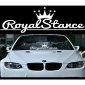 Ne Verelim Size Royal Stance Oto Arka Cam Özel Sticker Beyaz