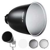 NEEWER 29,5 cm Bowens Mount derinlik odaklı reflektör difüzör 15°/30° petek ızgara ve yumuşak bez, 45° difüzör abajur, Godox NEEWER Studio Strobe Speedlite flaş ışığı ile uyumlu, FR30