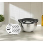 Nehir Silver Çelik 4 Parça Rendeli Karıştırma Kabı - 24 cm