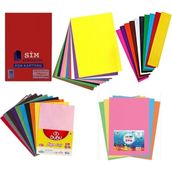 Neon Plus 10 Renk 24x34 cm Fon Kartonu Krapon Kağıdı Eva