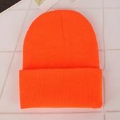 Neon Turuncu Basic Bere Unisex Turuncu Bere Neon Turuncu-Standart