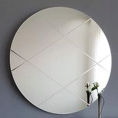 Neostill 60 cm Baklava Desen Yuvarlak Ayna
