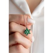 Nereze 925 Ayar Gümüş Rodyumlu Lotus Çiçeği Kolye