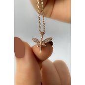 Nereze 925 Ayar Kadın Yusufçuk Gümüş Kolye