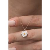 Nereze 925 Ayar Papatya Kadın Gümüş Kolye