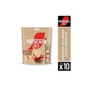 Nescafe 2si1 Arada Sütlü Köpüklü Çözünebilir Kahve 10g 10'lu Paket