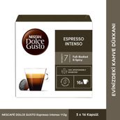 Nescafe Dolce Gusto Espresso Intenso 16 Kapsül Zengin Aroma ve Yoğun Kahve Deneyimi