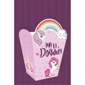 Neşeli Günlerim Unicorn Temalı Popcorn Kutusu (Mısır) 8'li