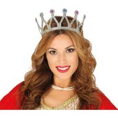 Nessi World 8x25 cm Gümüş Renk Çocuk ve Yetişkin Uyumlu Kraliçe Tacı Prenses Tacı