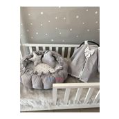 Nest Gri Pike Kumaş Ve Micky Açılır - Kapanır Oyun Minderi Ve Puset Örtüsü Jaju-babynest