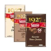 Nestle 1927 Sütlü + Beyaz + Bitter 3x2,5 kg Kuvertür Çikolata Seti