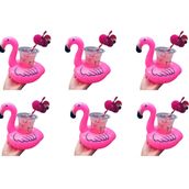 Netavantaj Flamingo Şişme Havuz Deniz Bardak Tutucu Float Bar 6 Adet