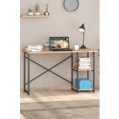 NETPLUSMOBİLYA Çalışma Masası Bilgisayar Masası Ofis Ders Yemek Masası Laptop Ofis Masası 56x116ceviz