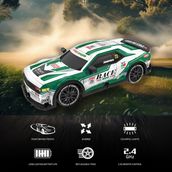 Neuygun Full Fonksiyon LED Işıklı Gövde 1:20 Rc Drift Araba Şarjlı Uzaktan Kumandalı Yarış Arabası - Yeşil