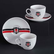 Neva N3426 Beşiktaş Lisanslı Arma Logo 2'li Çay Fincan Takımı