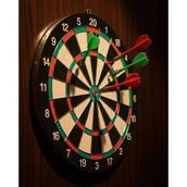 Nevamel® Kaliteli Ahşap 15 İnç Dart Tahtası Kolay Montajlı 4 Ok