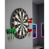 Nevamel® Şık Tasarımlı Dart Tahtası 12 İnç Dayanıklı Ahşap Gövde
