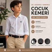 Nevzat Şahin Küçüktilki EST 1987 Premium Çocuk Kemeri - 90 cm - 000-Siyah