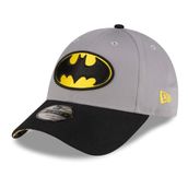 New Era Chyt DC 9Forty Batman Grablk erkek çocuk şapkası, gri, YTH