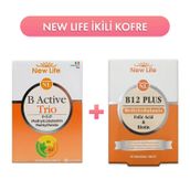 New Life B Active Trio 30 Tablet + B12 Plus Methylcobalamin 1000 mcg 60 Dilaltı Tablet