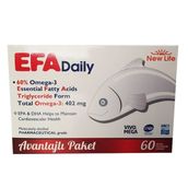 New Life EFA Daily Omega 3 60 Kapsül Balık Yağı
