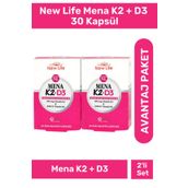 New Life Mena K2 D3 2x30 Kapsül