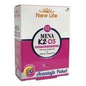 New Life Mena K2 + D3 2x60 Kapsül