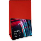 Newface iPad 4 9.7 Smart Kırmızı Tablet Kılıfı